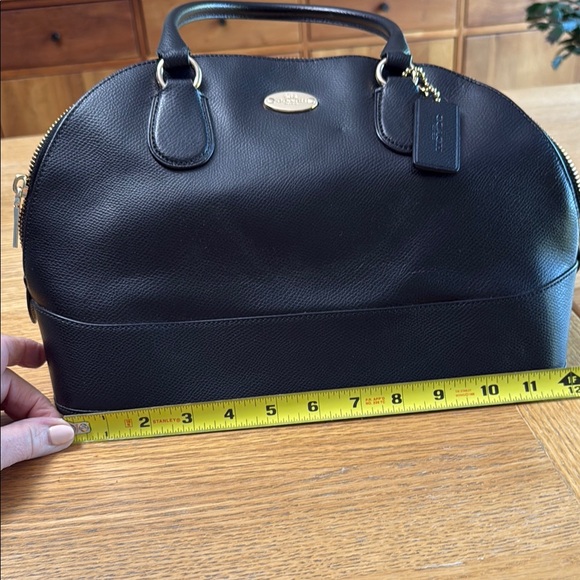 Coach Black Leather Satchel Handbag - Picture 7 of 8